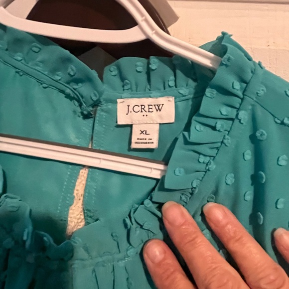 Teal Jcrew tank blouse - Picture 2 of 4